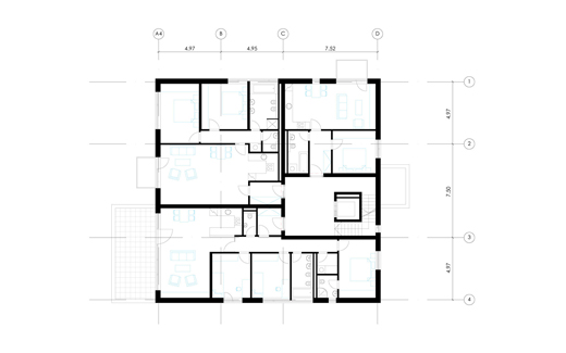 building D - floor plan